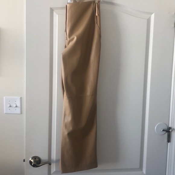 Nanushka Vegan Leather Sora Crop Flare Pant L - Picture 8 of 8